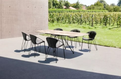Joli design tafel Wire faux elyps - 0